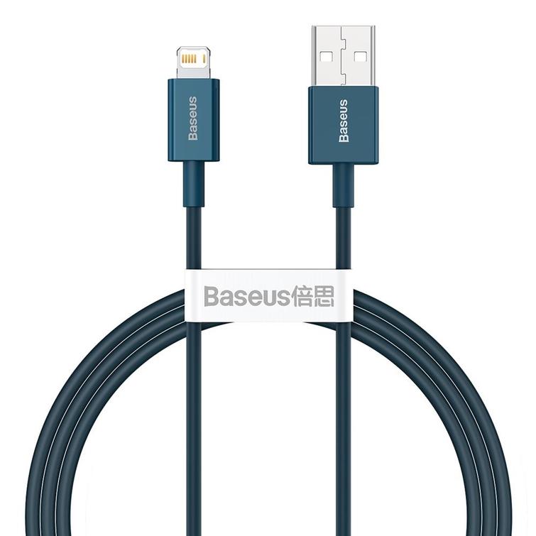 Baseus Superior USB - Lightning -kaapeli 1,0 m 2,4A sininen
