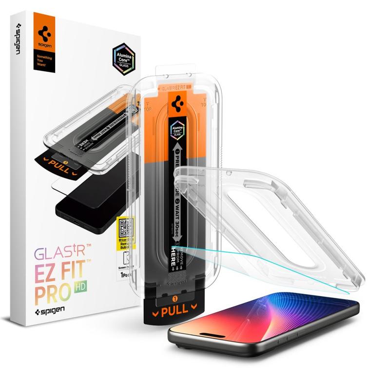 Spigen karkaistu lasi Glas.Tr &rdquo;Ez Fit Pro&rdquo; iPhone 16 Pro Max / 17 Pro Max kirkas