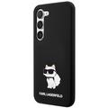 Karl Lagerfeld case for Samsung Galaxy S24 KLHCS24SSNCHBCK black HC SILICONE NFT CHOUPETTE