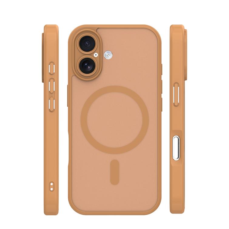 Mag Matt ruskea kamerasuojalla kuori iPhone 17 / 18 6,3'' -mallille