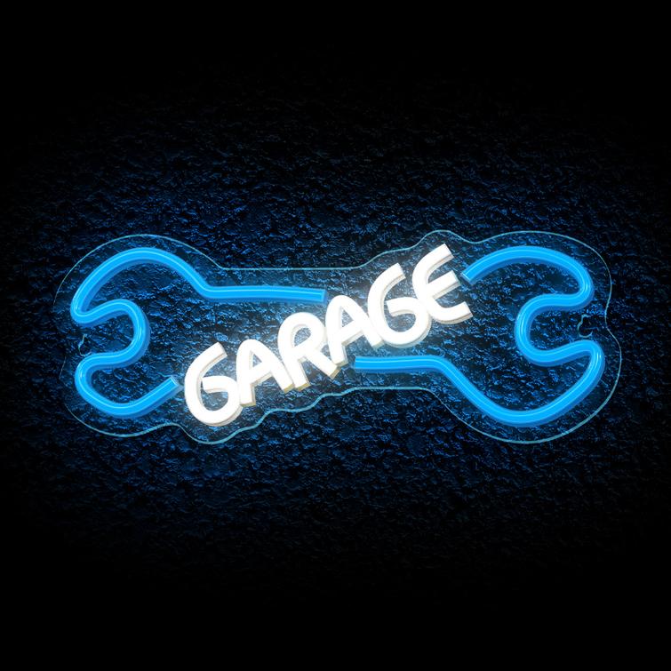 Neon PLEXI LED AUTOTALLI sinivalkoinen NNE22 Neolia