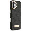 Guess 4G Logo Plate MagSafe case for iPhone 17 black