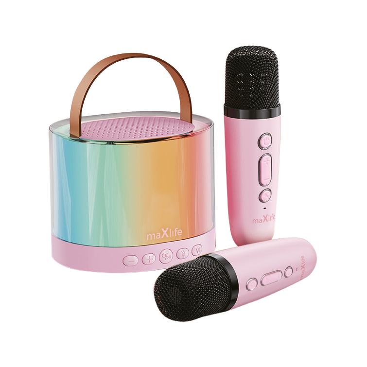 Maxlife Bluetooth-karaoke-kaiutin MXKS-200 vaaleanpunainen