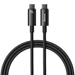 Baseus-kaapeli Tungsten PD USB-C - USB-C 1,0m musta 240W