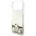 Guess Liq. Glitter 4 Charms -suojakuori iPhone 17 Pro Maxille, kulta