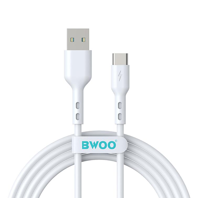 BWOO-kaapeli USB - USB-C 1m 3A Valkoinen BO-X172C