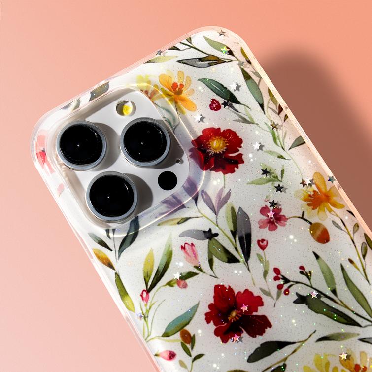 Glow Glam -kuori iPhone 11:lle, valkoinen