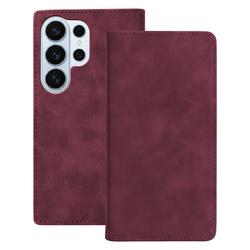 Smart Suede case for Samsung Galaxy S25 Ultra maroon