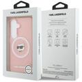 Karl Lagerfeld case IML Repeated Choupette MagSafe for Samsung Galaxy S26 pink