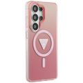 Guess case IML Gradient Triangle MagSafe for Samsung Galaxy S26 Ultra pink