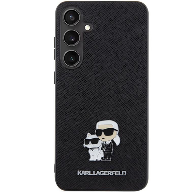 Karl Lagerfeld case for Samsung Galaxy S24 Plus KLHCS24MPSAKCMPK black HC SAFFIANO KC PIN