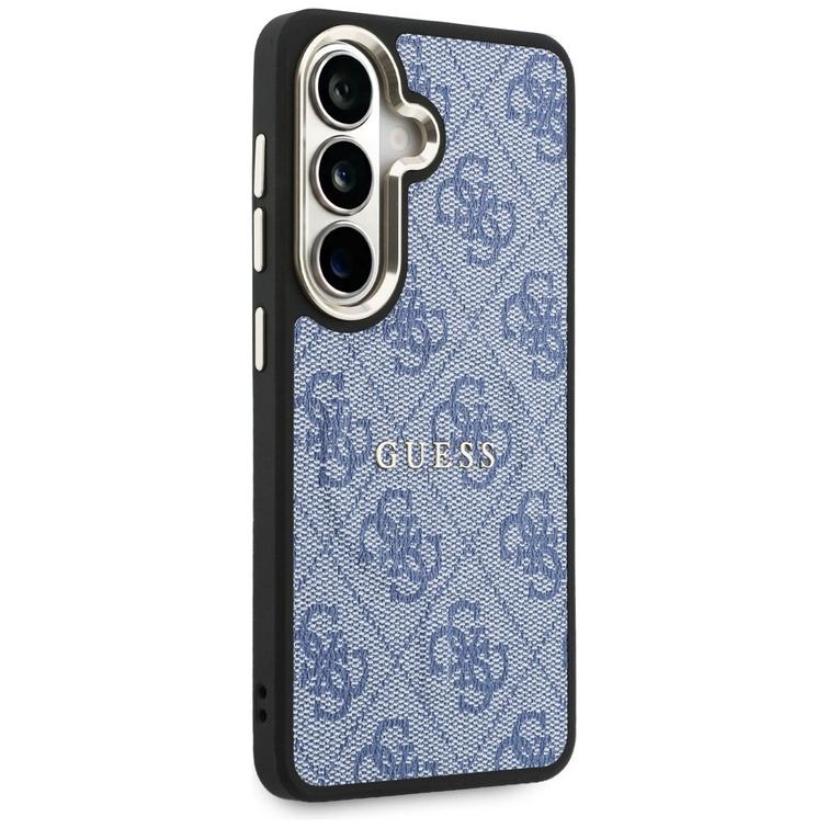 Guess case 4G Embossed Ring MagSafe for Samsung Galaxy S26 Plus blue