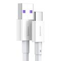 Baseus Superior USB - USB-C -kaapeli 1,0 m valkoinen 66W