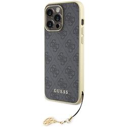 Guess iPhone 15 Pro Max 6,7" suojakuori GUHCP15XGF4GGR harmaa HC PU 4G Charm