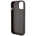 Guess case for iPhone 15 Plus 6,7" GUHCP15MP4TDSCPW brown hardcase Crossbody 4G Metal Logo