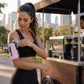 Multifunctional sports phone bag 2in1 pink