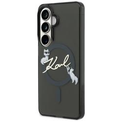 Karl Lagerfeld case IML KC Script MagSafe for Samsung Galaxy S26 black