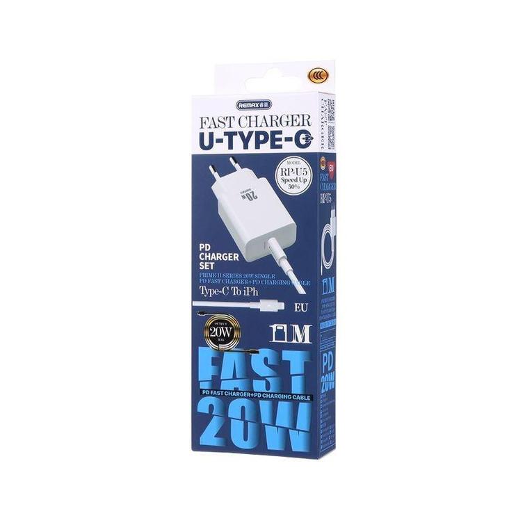 WALL CHARGER REMAX PRIME II SERIES 20W PD RP-U5