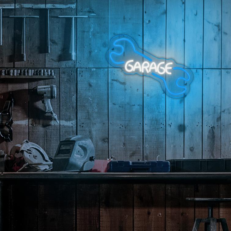 Neon PLEXI LED AUTOTALLI sinivalkoinen NNE22 Neolia