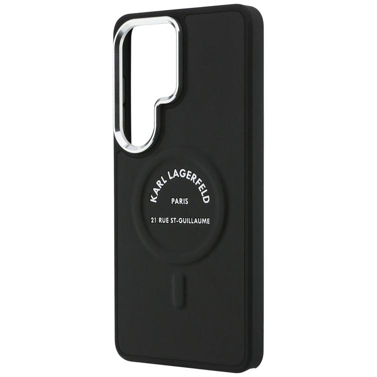 Karl Lagerfeld case Embossed Ring RSG Logo MagSafe for Samsung Galaxy S26 Ultra black