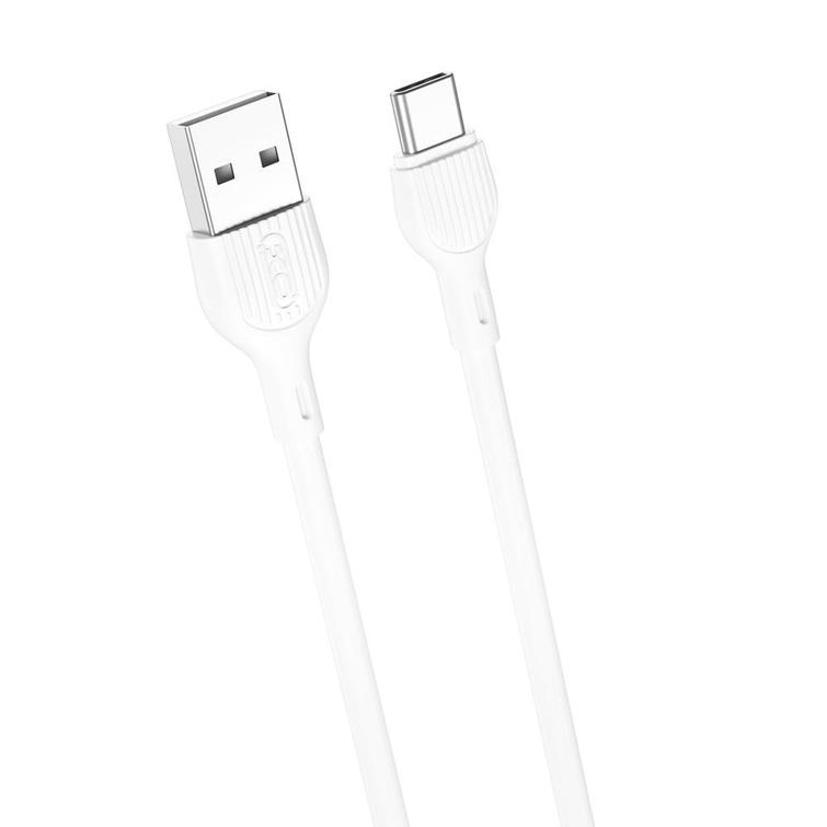 XO-kaapeli NB200 USB - USB-C 2,0m 2.1A valkoinen