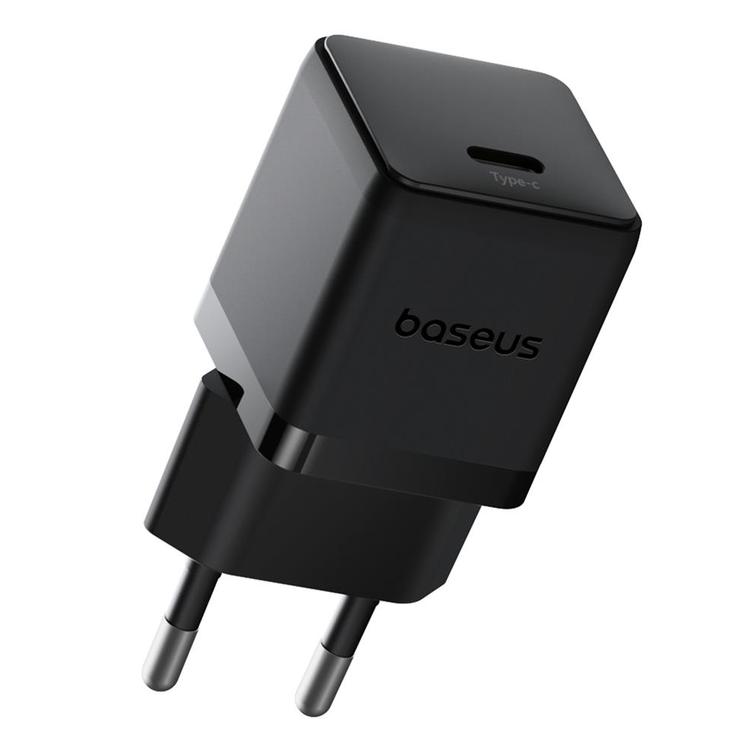 Baseus Palm Fast Charger Wall Charger 20W 1&times;USB-C EU Cluster Black