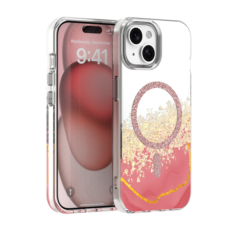 Epoxy Mag case for iPhone 13 / 14 6,1" pink