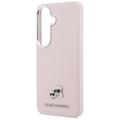 Karl Lagerfeld case Saffiano KC Metal Logo MagSafe for Samsung Galaxy S26 Plus pink