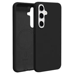 Etteri Silicone Mag kotelo Samsung Galaxy S25 mustalle