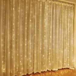 LED CURTAIN (100 LED LAMPS) 3Mx1M WITHOUT PENDANT WARM WHITE