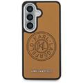 Karl Lagerfeld case Perforated KL MagSafe for Samsung Galaxy S26 brown