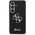 Guess case Fixed Glitter Big 4G Metal Logo for Samsung Galaxy S26 black