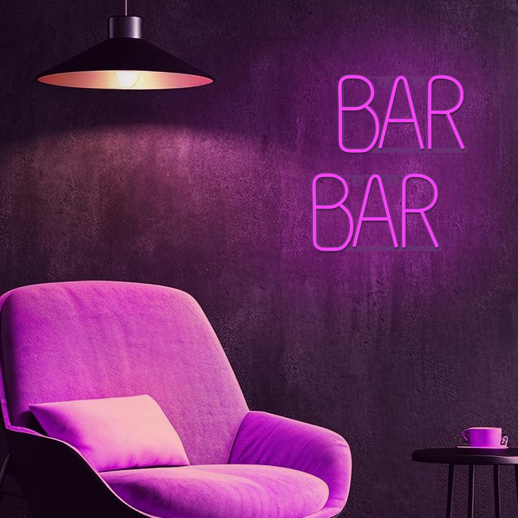 NEON LED BAR pinkki Lepakko + USB FLNE24 Forever Light