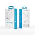 Forever TC-01 laturi 1x USB 2A valkoinen