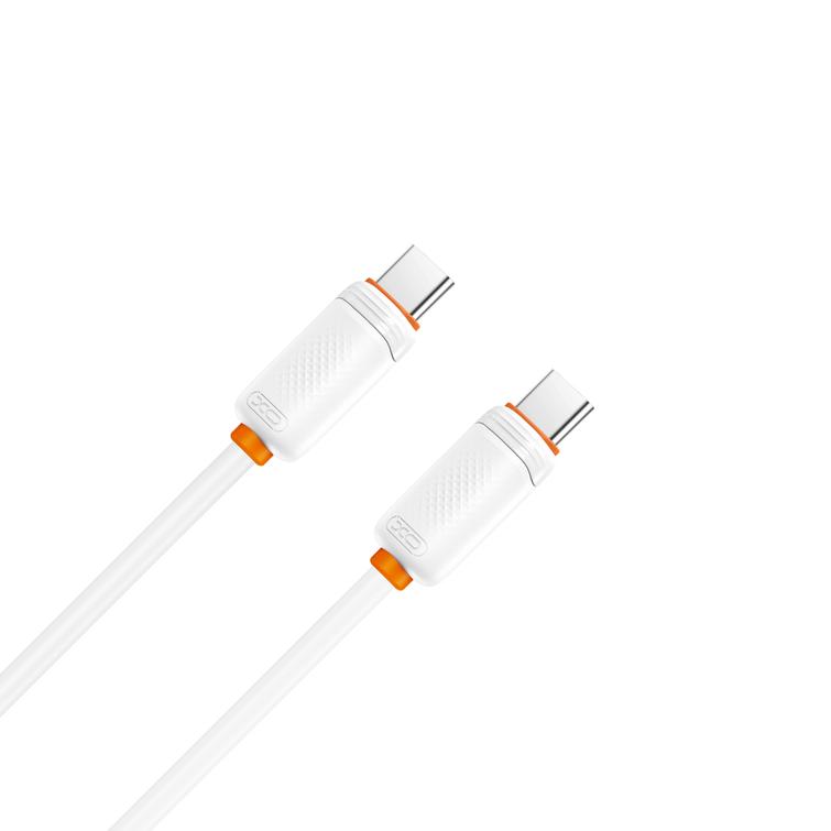 XO kaapeli NB-Q302B PD USB-C - USB-C 1,0m 60W Valkoinen
