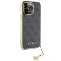 Guess iPhone 15 Pro Max 6,7" suojakuori GUHCP15XGF4GGR harmaa HC PU 4G Charm