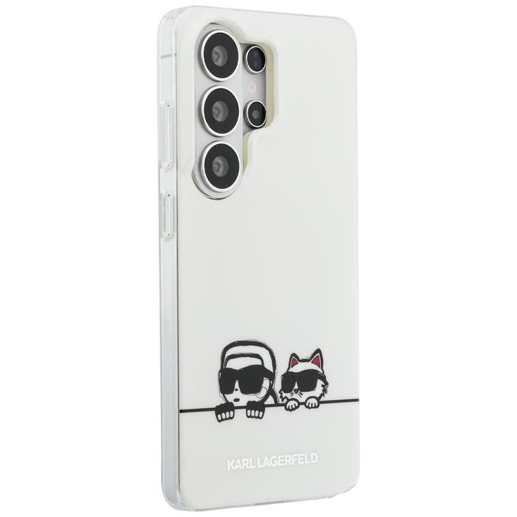 Karl Lagerfeld case IML Peekaboo Karl&Choupette MagSafe for Samsung Galaxy S26 Ultra transparent
