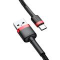 Baseus-kaapeli Cafule USB - USB-C 2,0 m 2A puna-musta