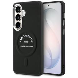 Karl Lagerfeld case Embossed Ring RSG Logo MagSafe for Samsung Galaxy S26 black