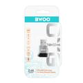 BWOO-sovitin USB-C - USB harmaa OTG BZ-38