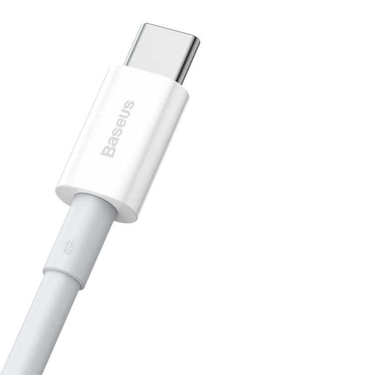 Baseus Superior USB - USB-C -kaapeli 2,0 m valkoinen 66W