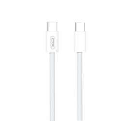 XO-kaapeli NB-Q260A PD USB-C - USB-C 1m valkoinen 60W