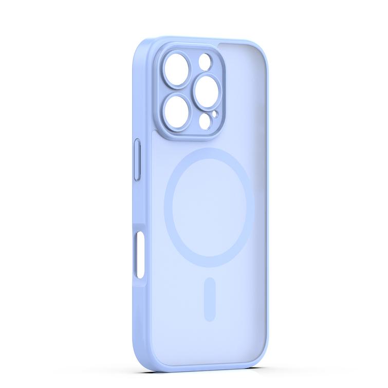 Mag Matt case for iPhone 16 Pro 6,3" light blue camera protection
