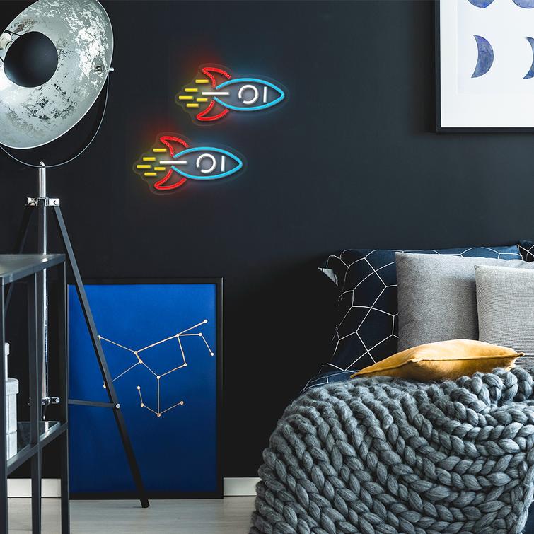 Neon PLEXI LED ROCKET moniv&auml;rinen NNE18 Neolia