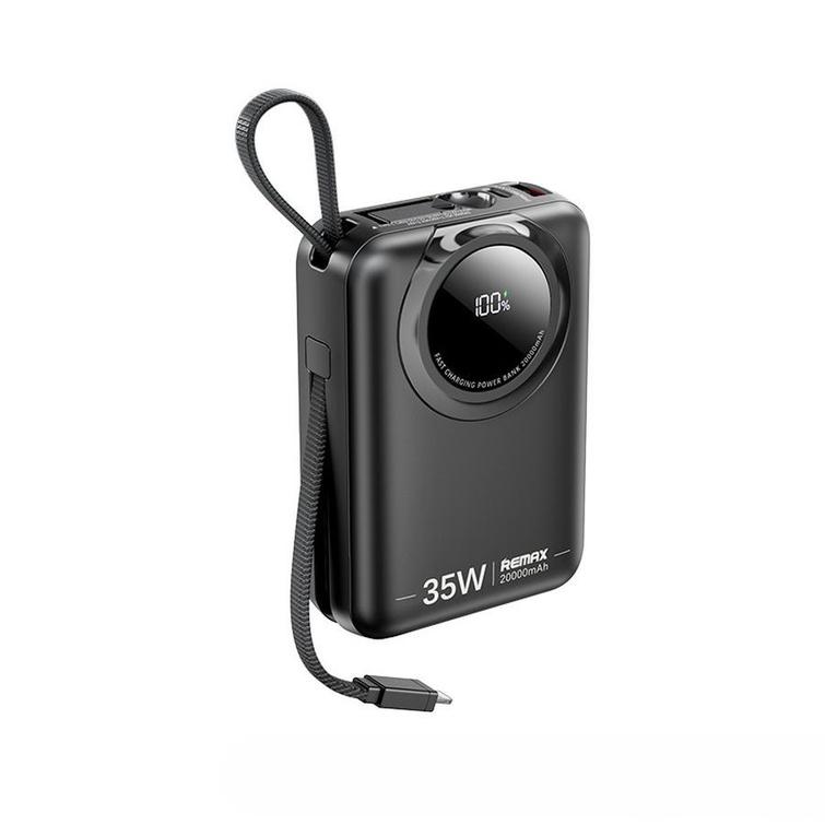 POWERBANK REMAX SCUBA SERIES 20000mAh RPP-73 35W WITH CABLES BLACK