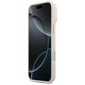 Guess Grained Big 4G & Stand -kamerakotelo iPhone 17 Pro Maxille, pinkki