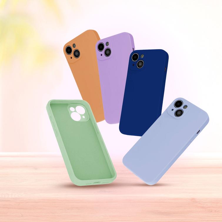 Silicon case for iPhone 17 6,3" baby blue