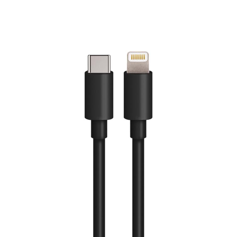 Maxlife MXCC-04 PD QC autolaturi 1x USB-C 1x USB 20W musta + USB-C - Lightning-kaapeli 27W