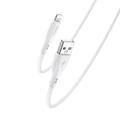 YESIDO SILICONE CABLE CA119 12W USB/LIGHTNING 1M 2,4A WHITE