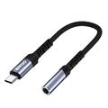 BWOO-sovitin AUX 3.5mm - USB-C musta BZ47